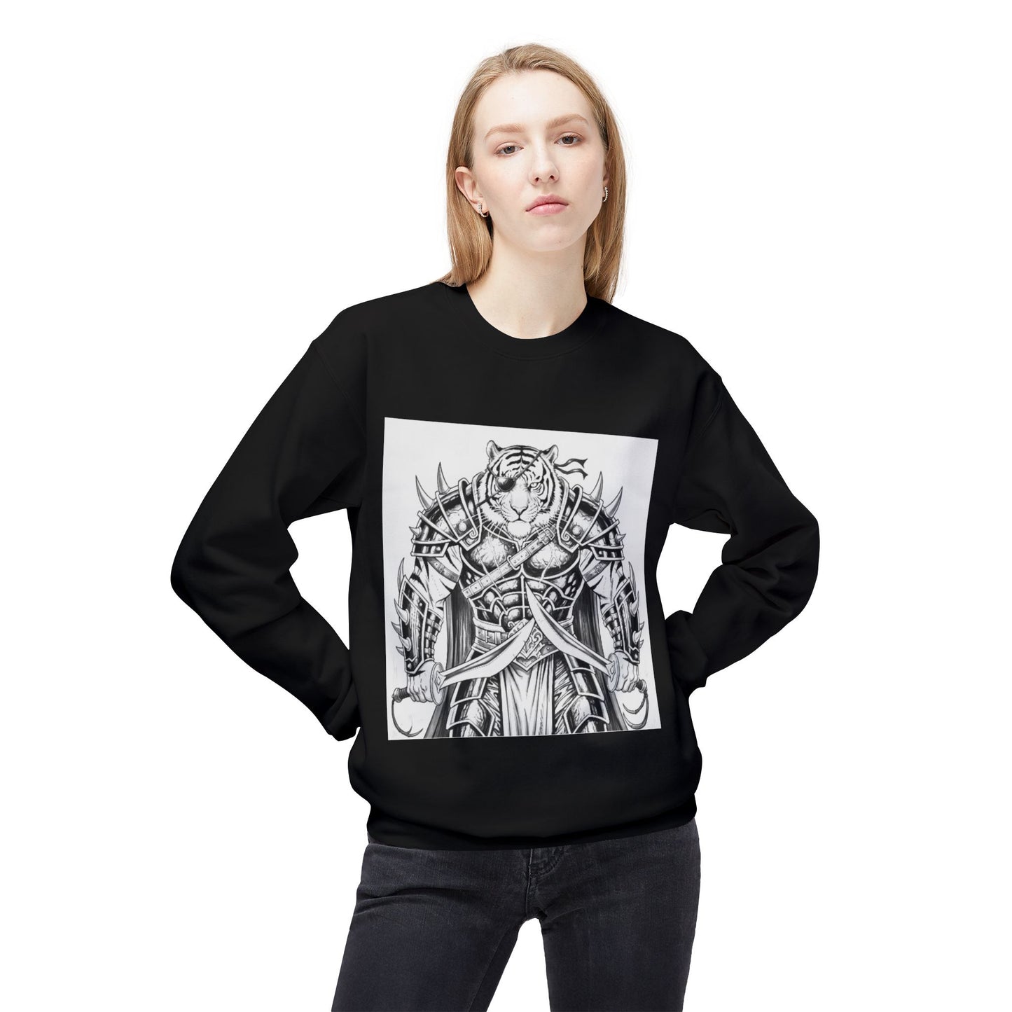 Agent Quacks Series Unisex Midweight Softstyle Fleece Crewneck Sweatshirt - Vaelros Design