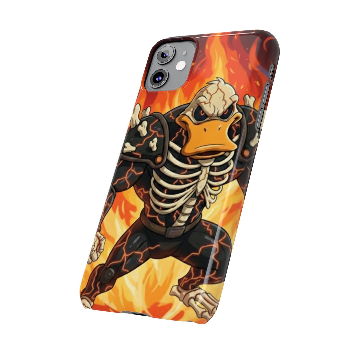 Halloween Agent Quacks Series Slim Phone Cases - Skeleton Quacks Design