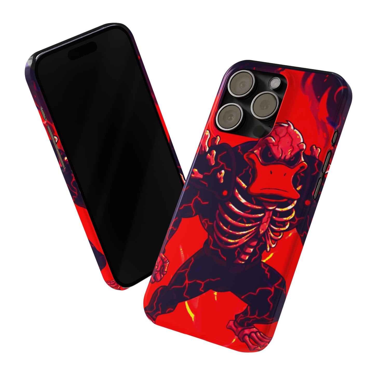 Halloween Agent Quacks Series Slim Phone Cases - Skeleton Quacks Design