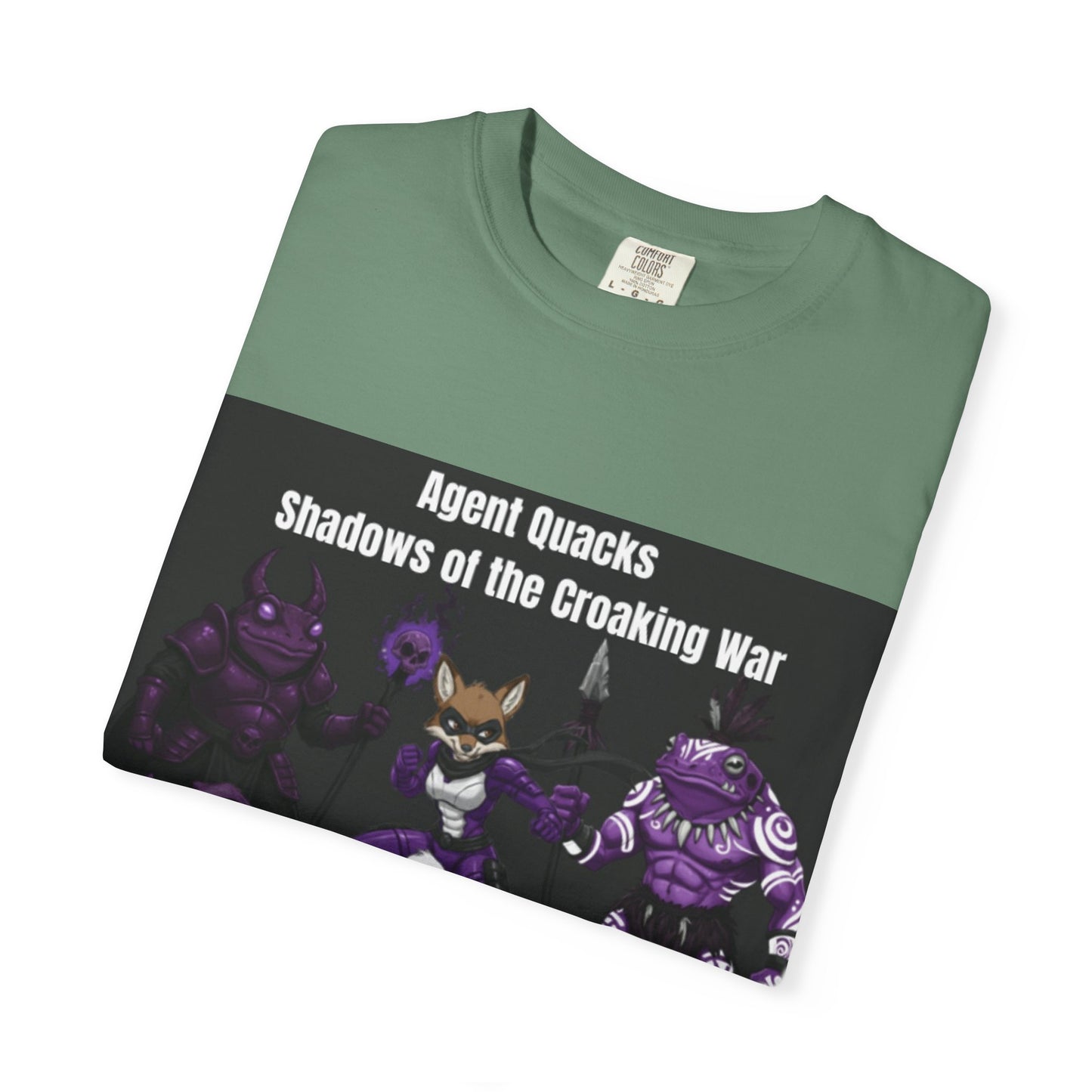 Agent Quacks – Shadows of the Croaking War | Unisex Garment-Dyed T-Shirt