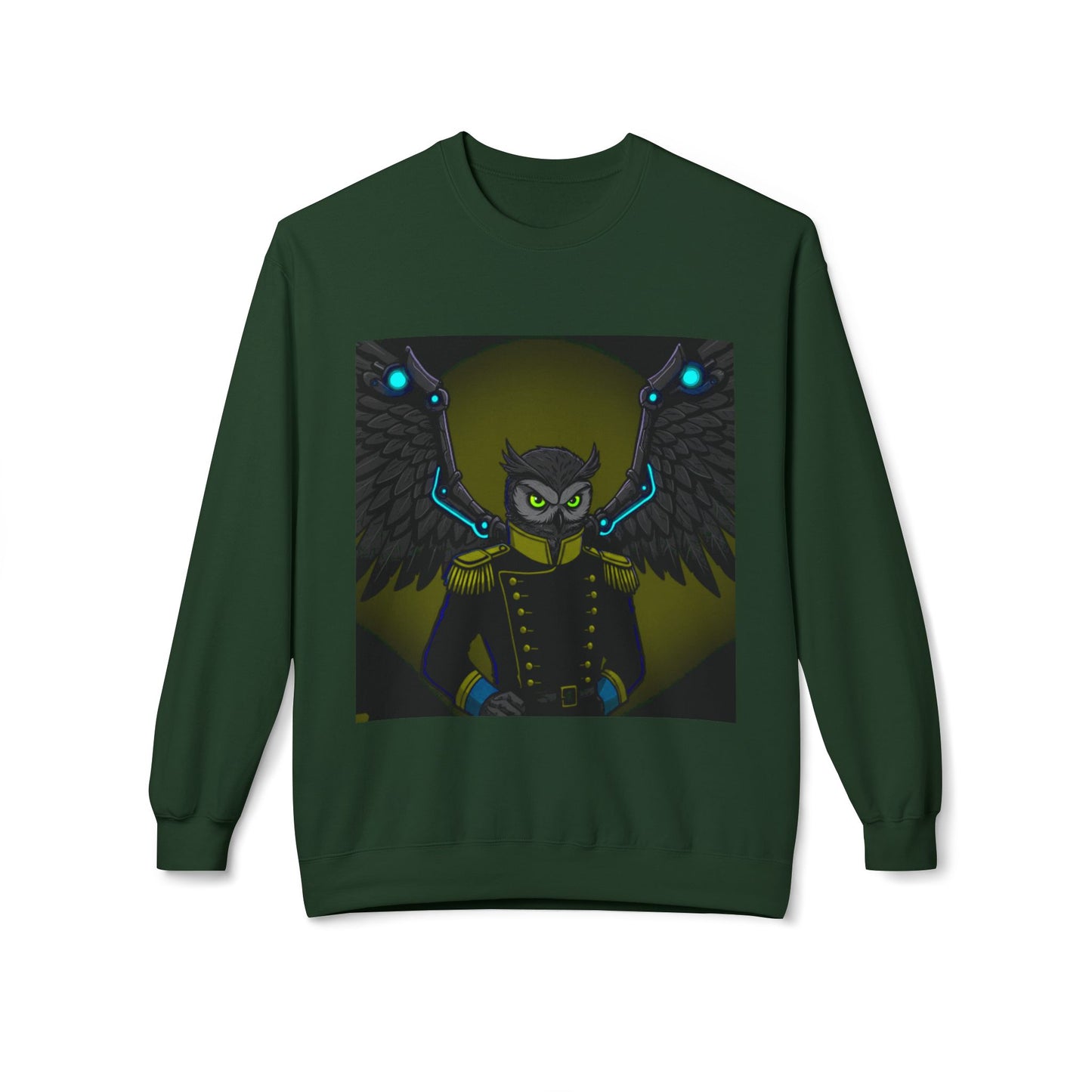 Agent Quacks Series Unisex Midweight Softstyle Fleece Crewneck Sweatshirt - General Onyx Design