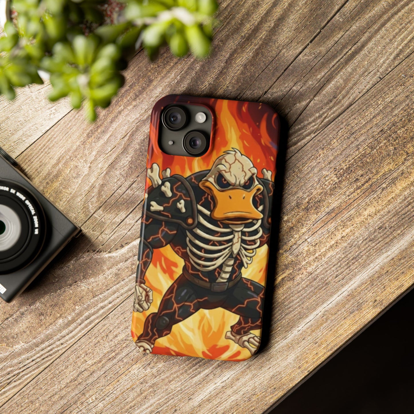 Halloween Agent Quacks Series Slim Phone Cases - Skeleton Quacks Design