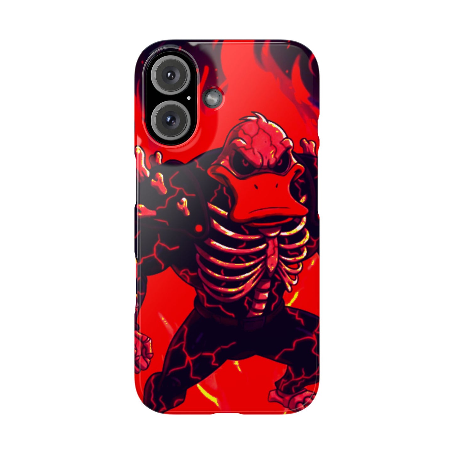 Halloween Agent Quacks Series Slim Phone Cases - Skeleton Quacks Design