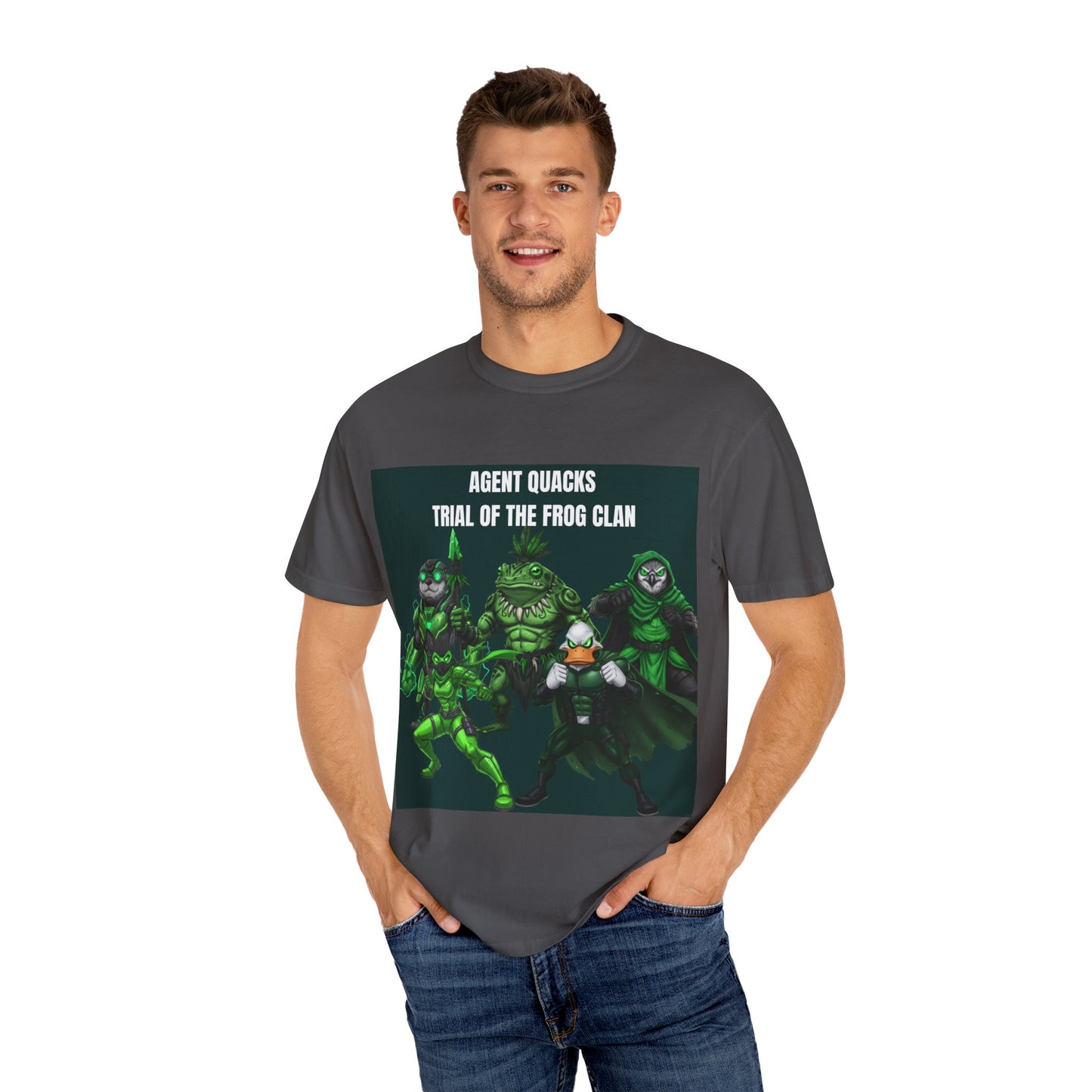 Agent Quacks – The Trial of the Frog Clan | Unisex Garment-Dyed T-Shirt