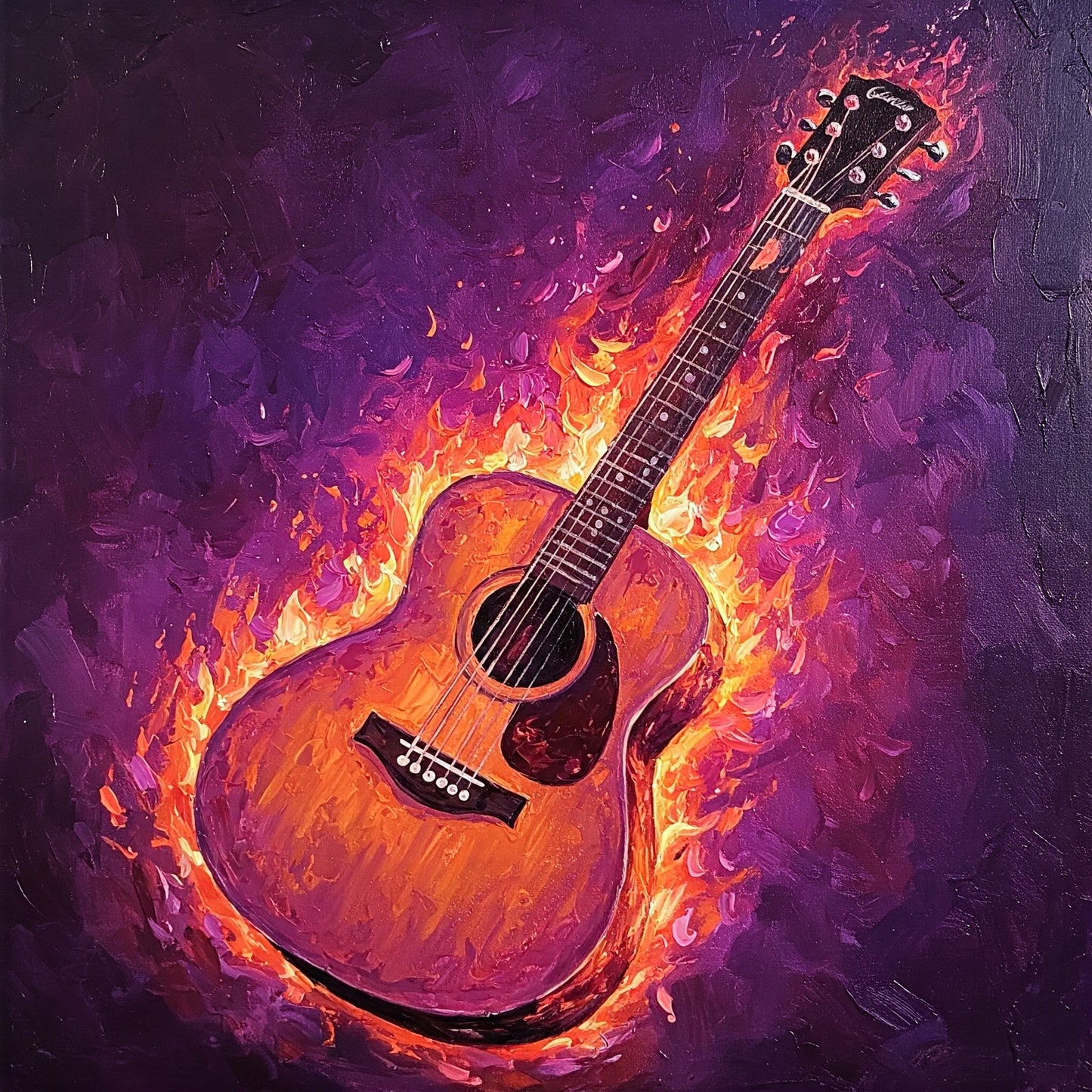 Flaming Guitar Collection of 98