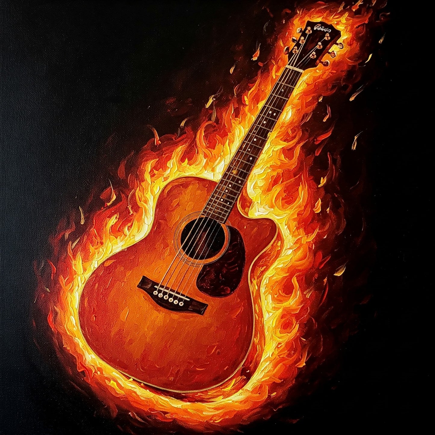 Flaming Guitar Collection of 98