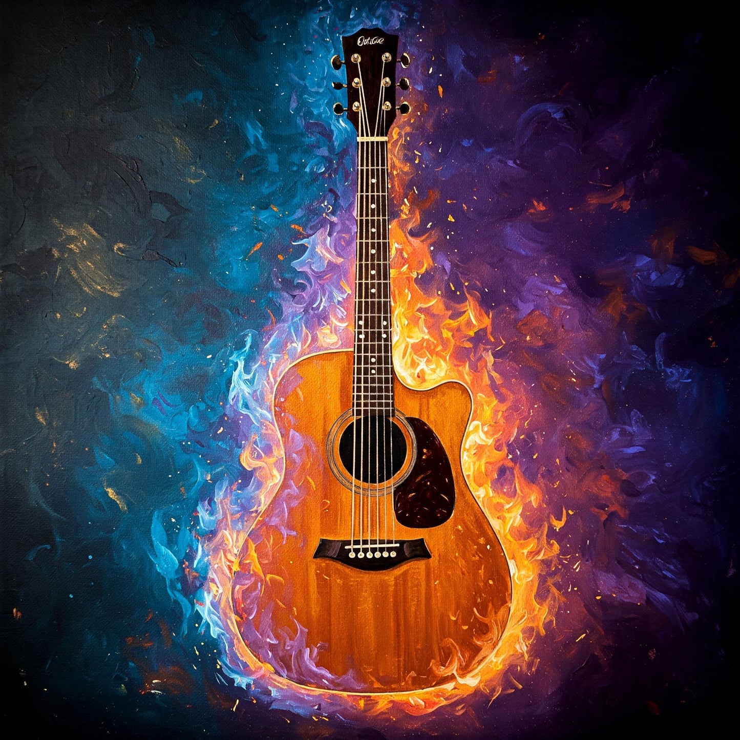 Flaming Guitar Collection of 98