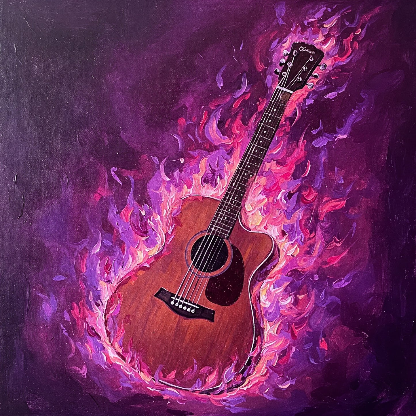Flaming Guitar Collection of 98