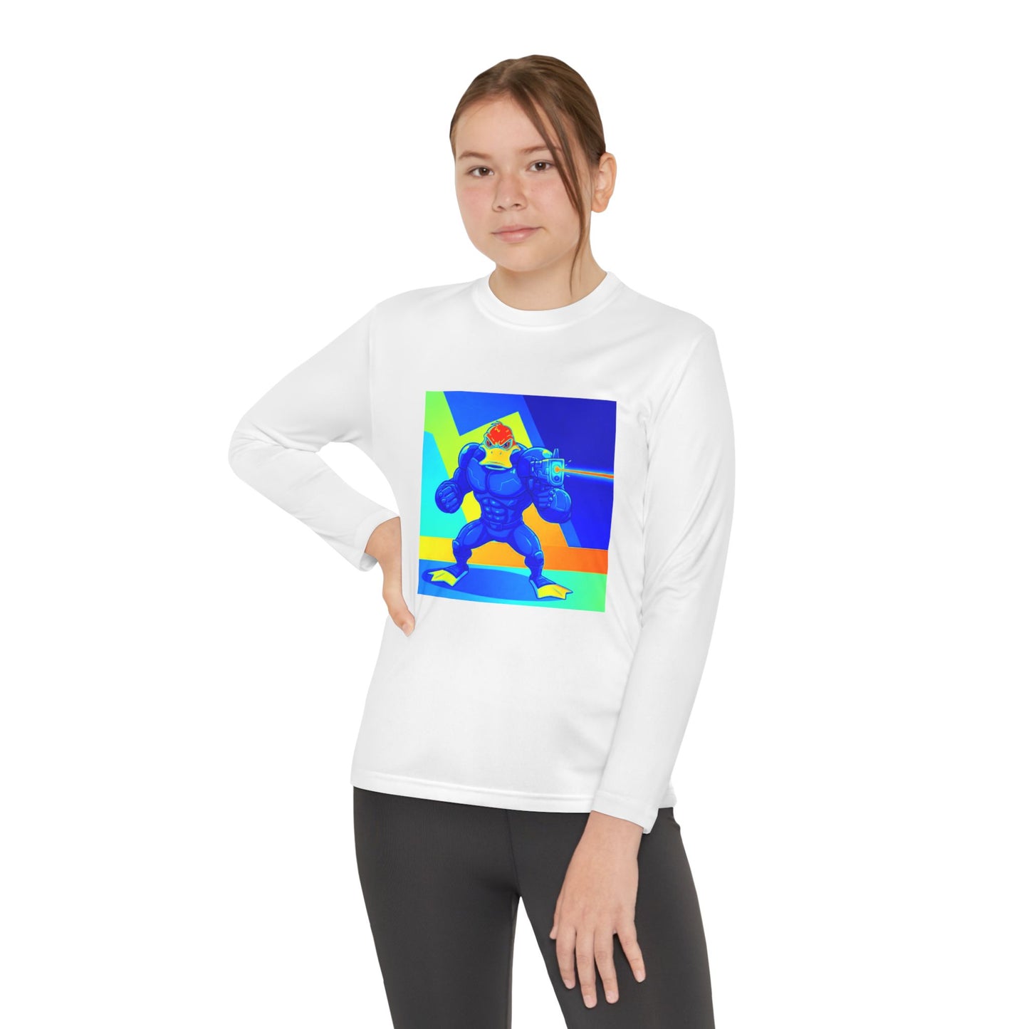 Agent Quacks Series Youth Long Sleeve Competitor Tee - Quacks Design