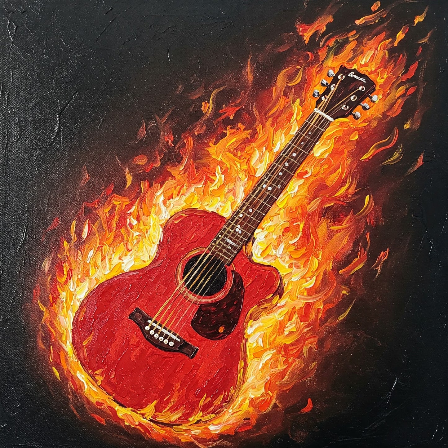 Flaming Guitar Collection of 98