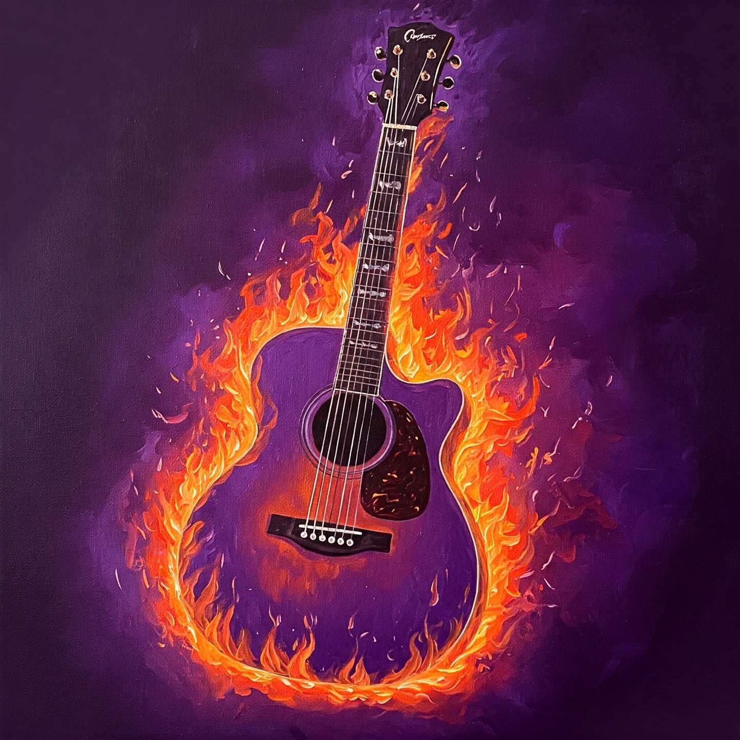 Flaming Guitar Collection of 98