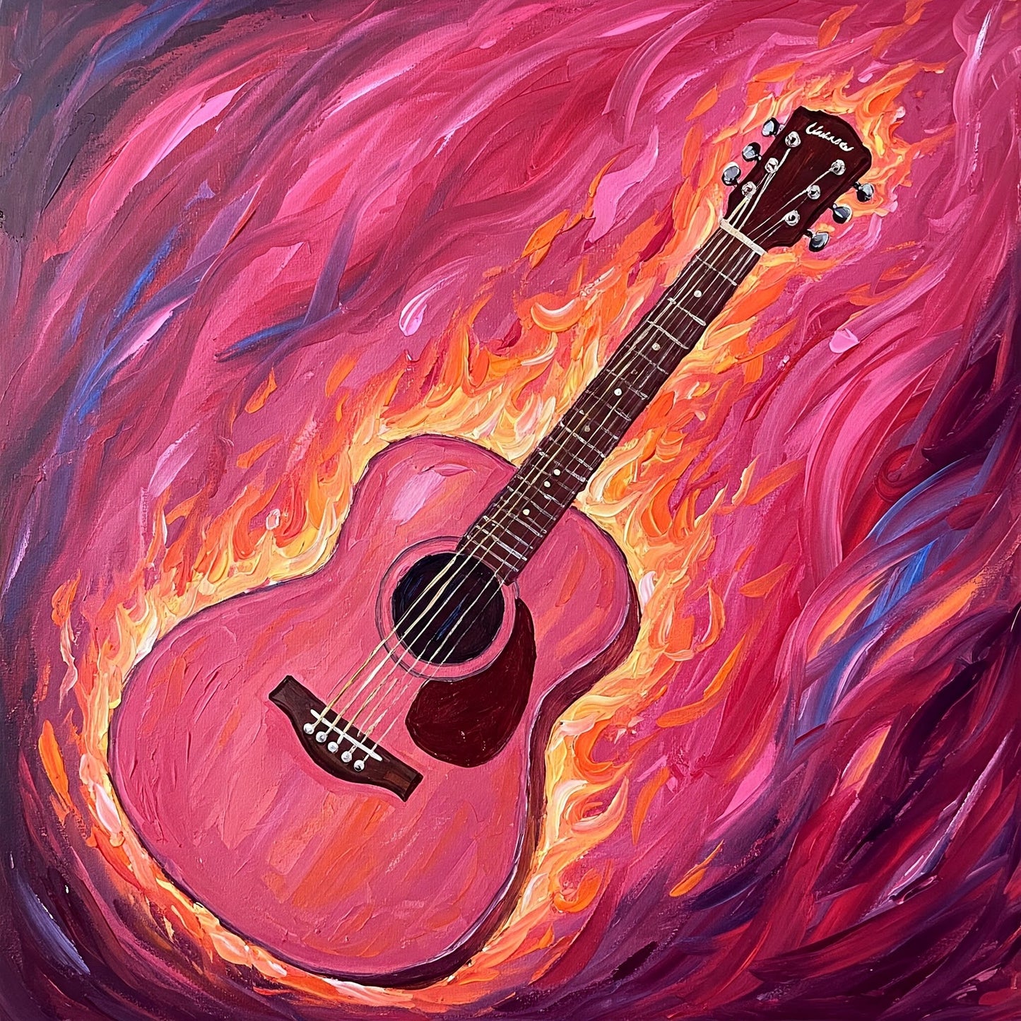Flaming Guitar Collection of 98