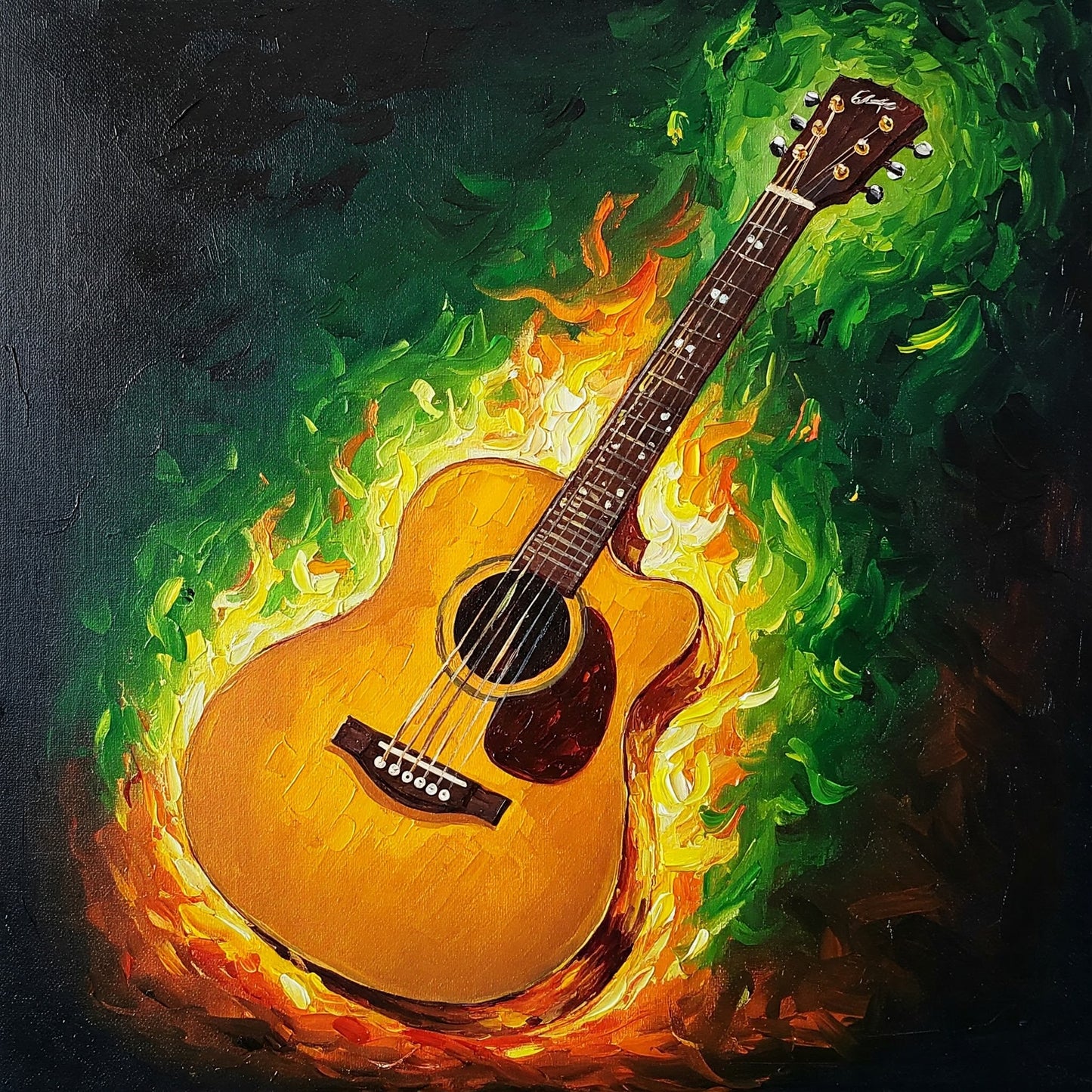 Flaming Guitar Collection of 98