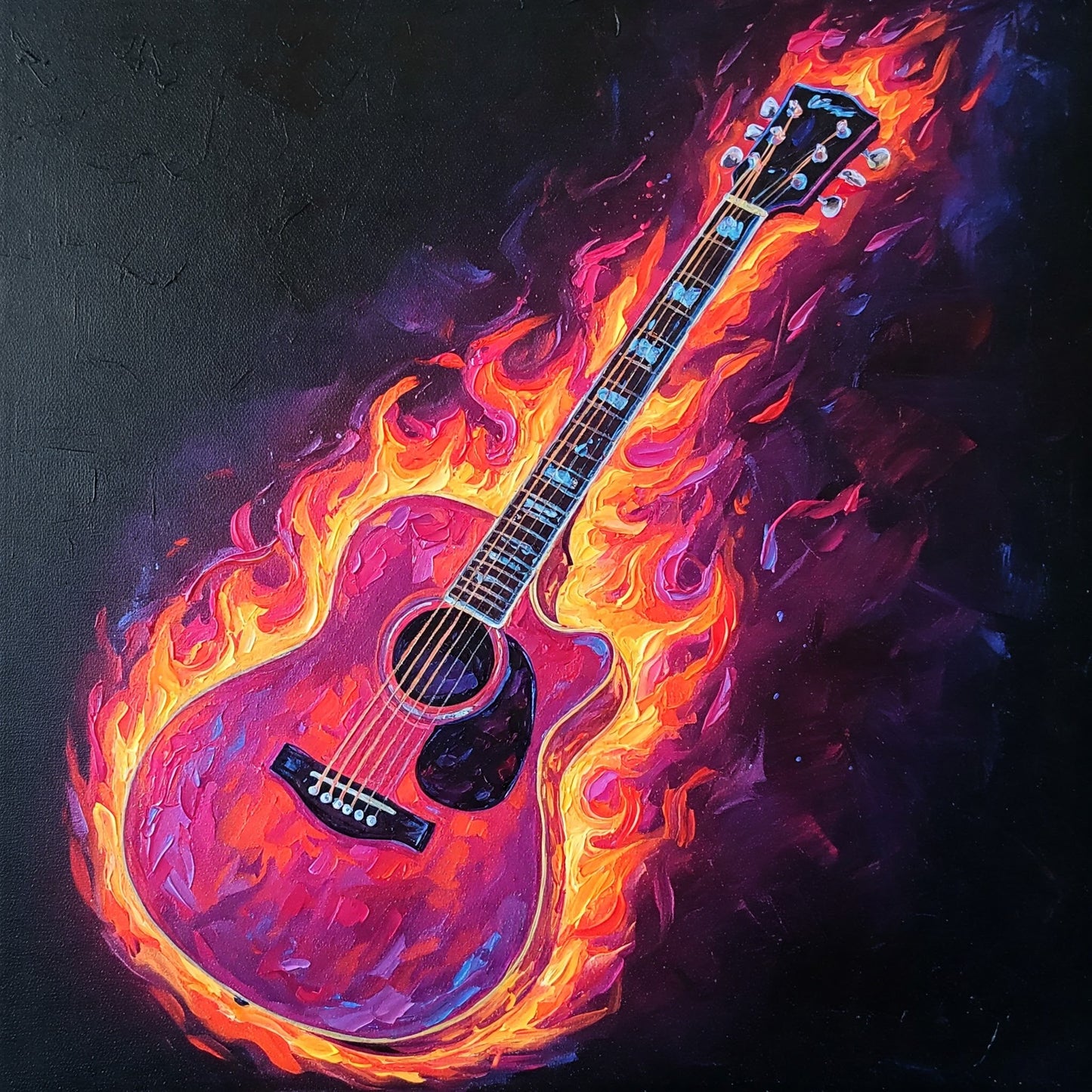 Flaming Guitar Collection of 98
