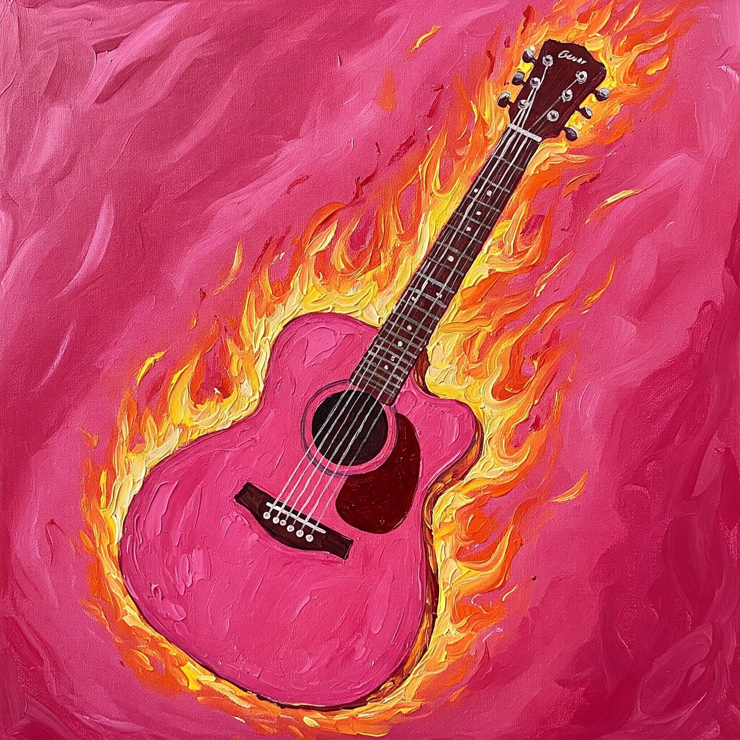 Flaming Guitar Collection of 98