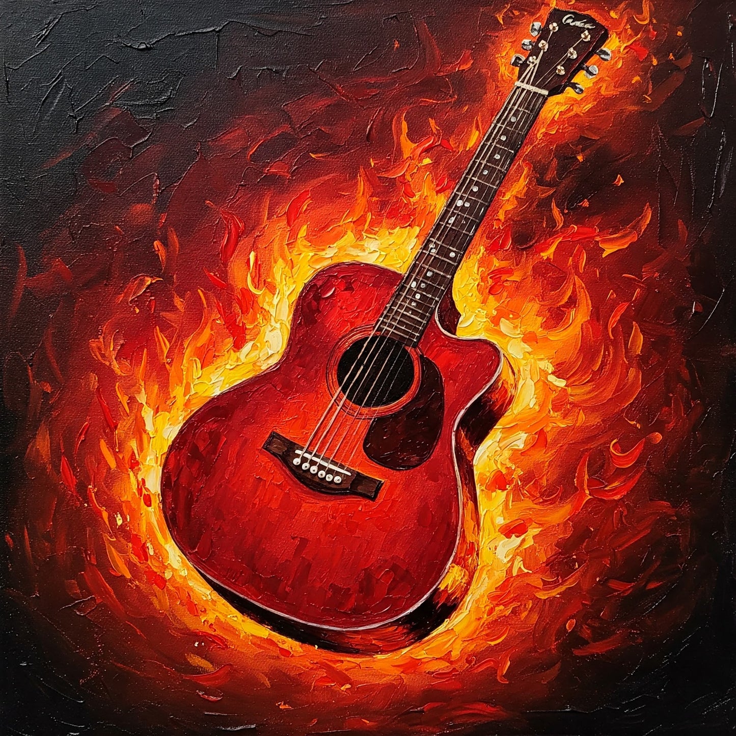 Flaming Guitar Collection of 98