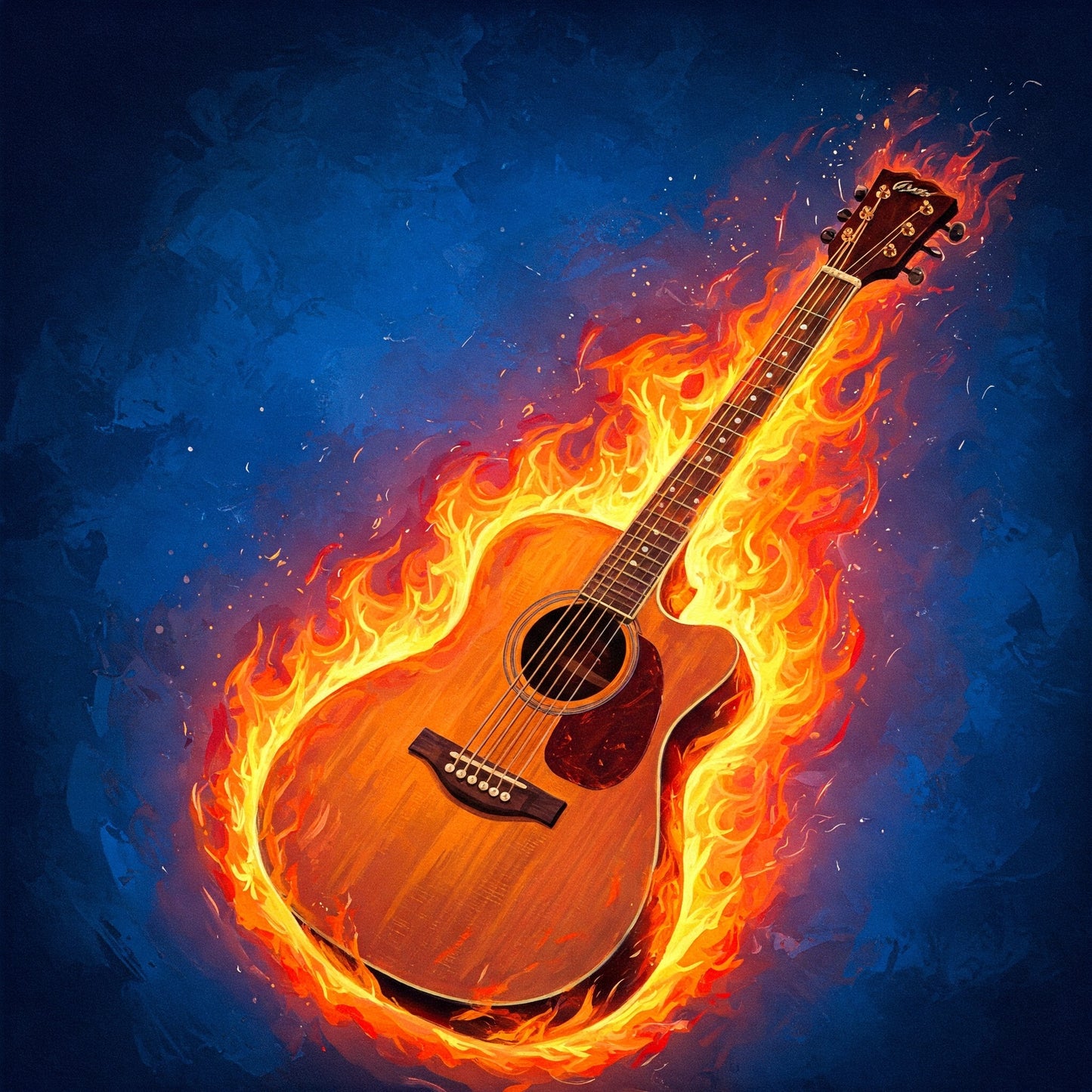 Flaming Guitar Collection of 98