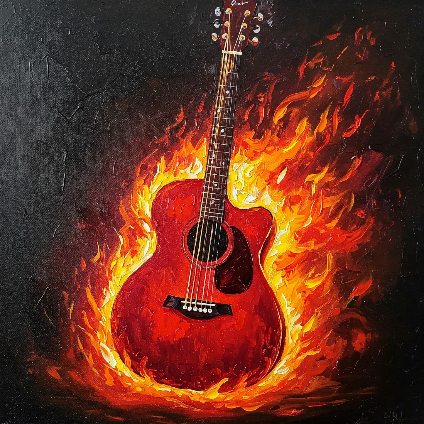 Flaming Guitar Collection of 98