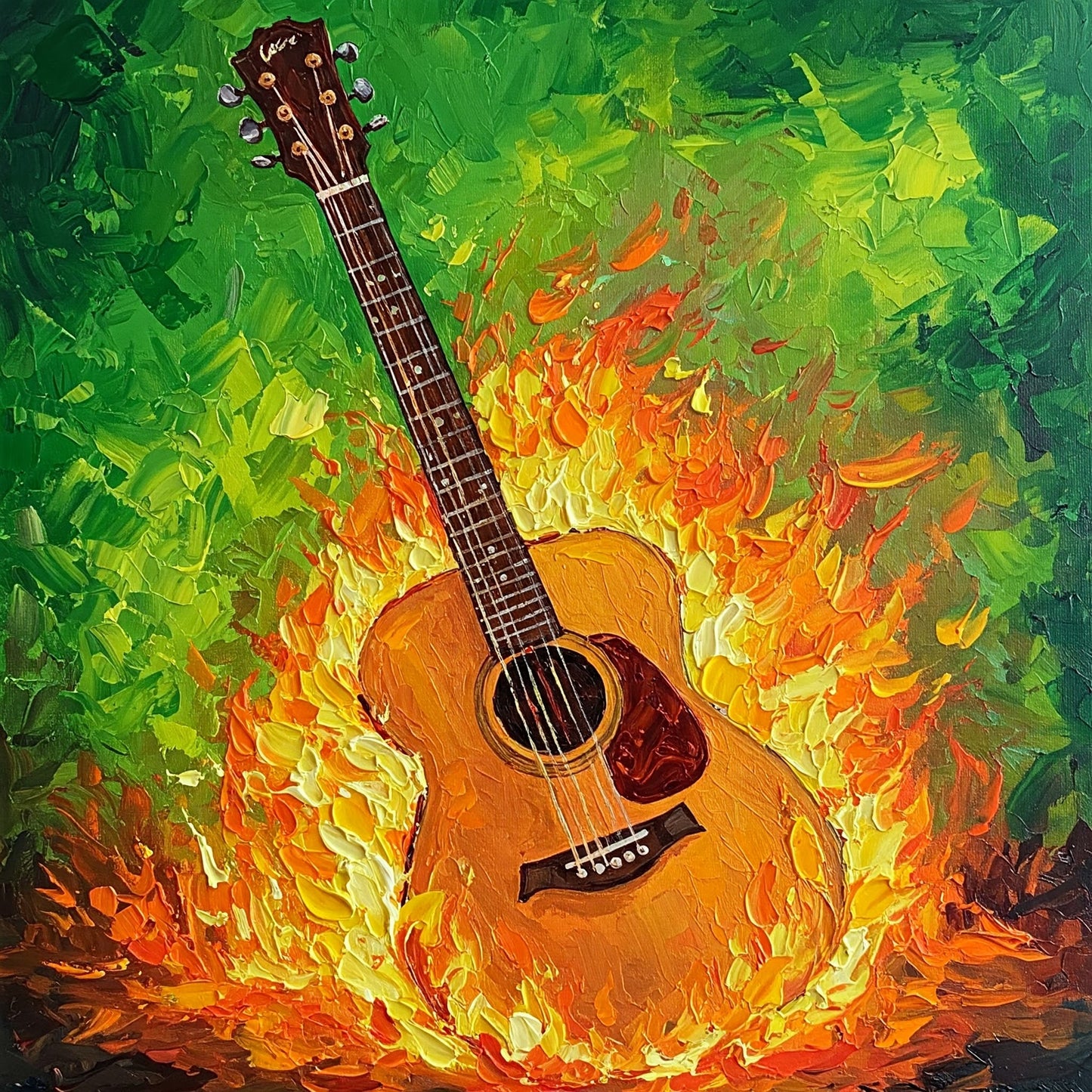 Flaming Guitar Collection of 98