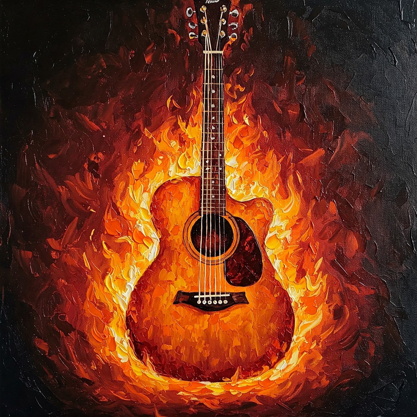 Flaming Guitar Collection of 98