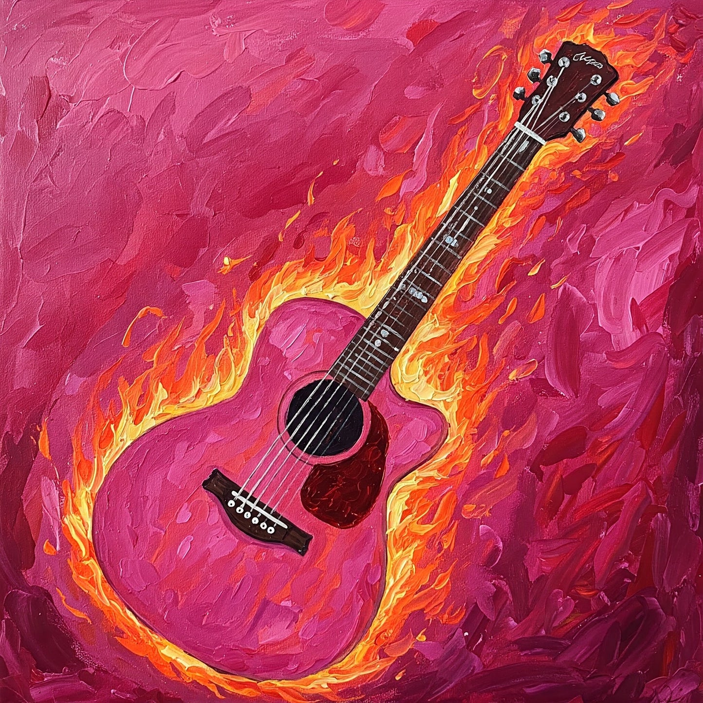 Flaming Guitar Collection of 98