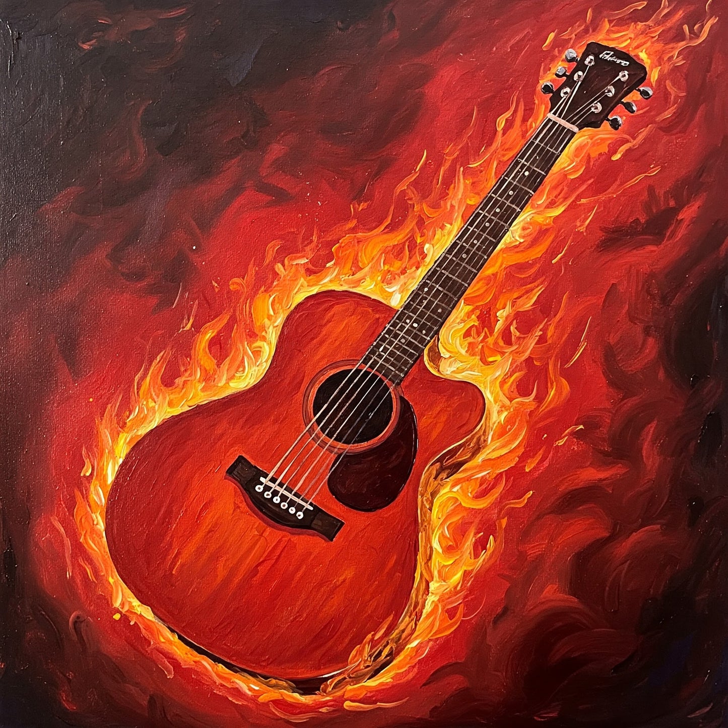 Flaming Guitar Collection of 98