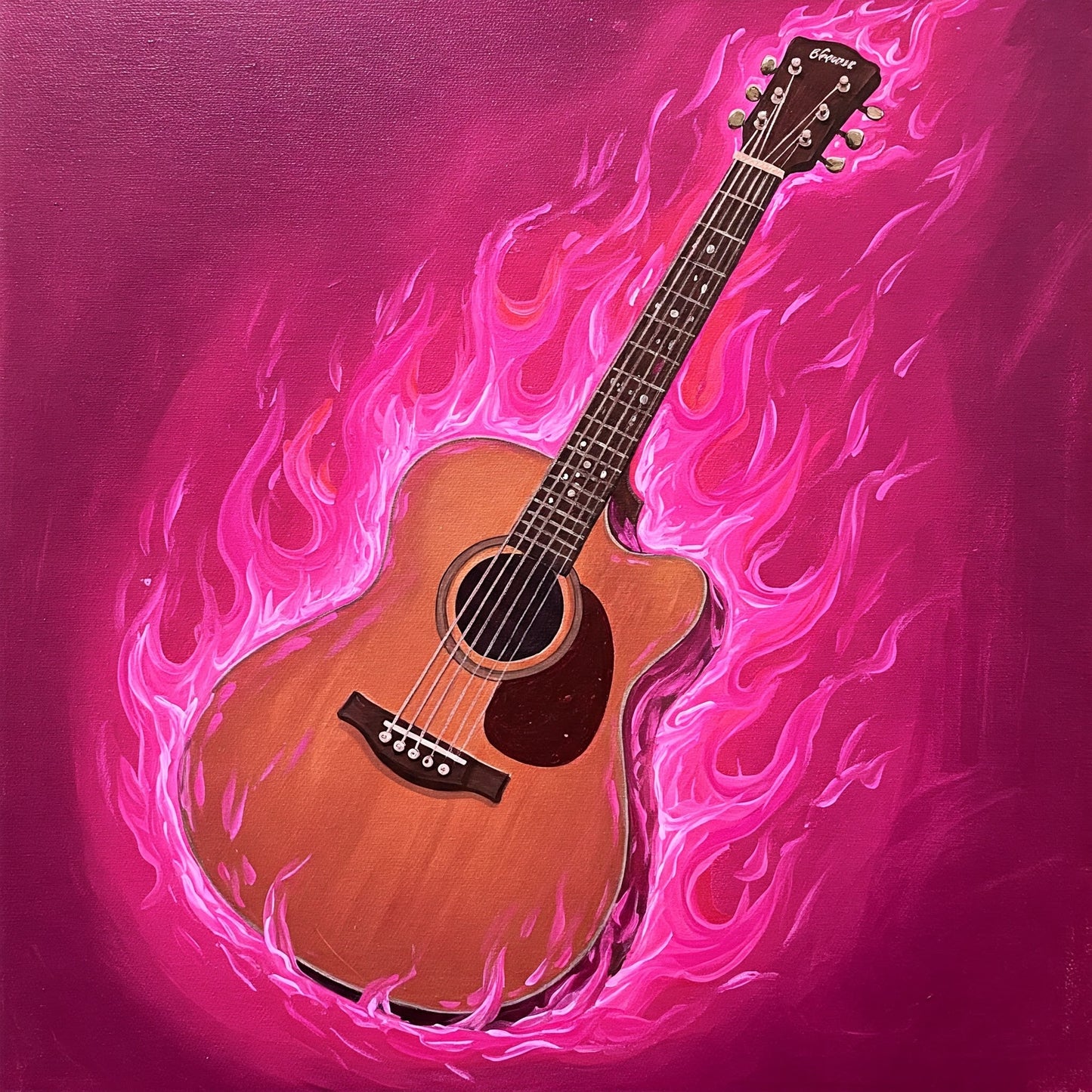 Flaming Guitar Collection of 98