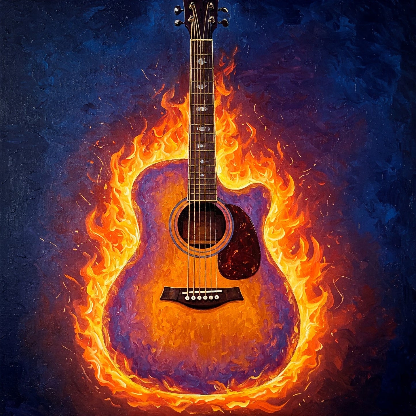 Flaming Guitar Collection of 98