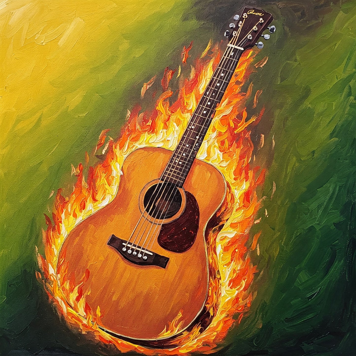 Flaming Guitar Collection of 98