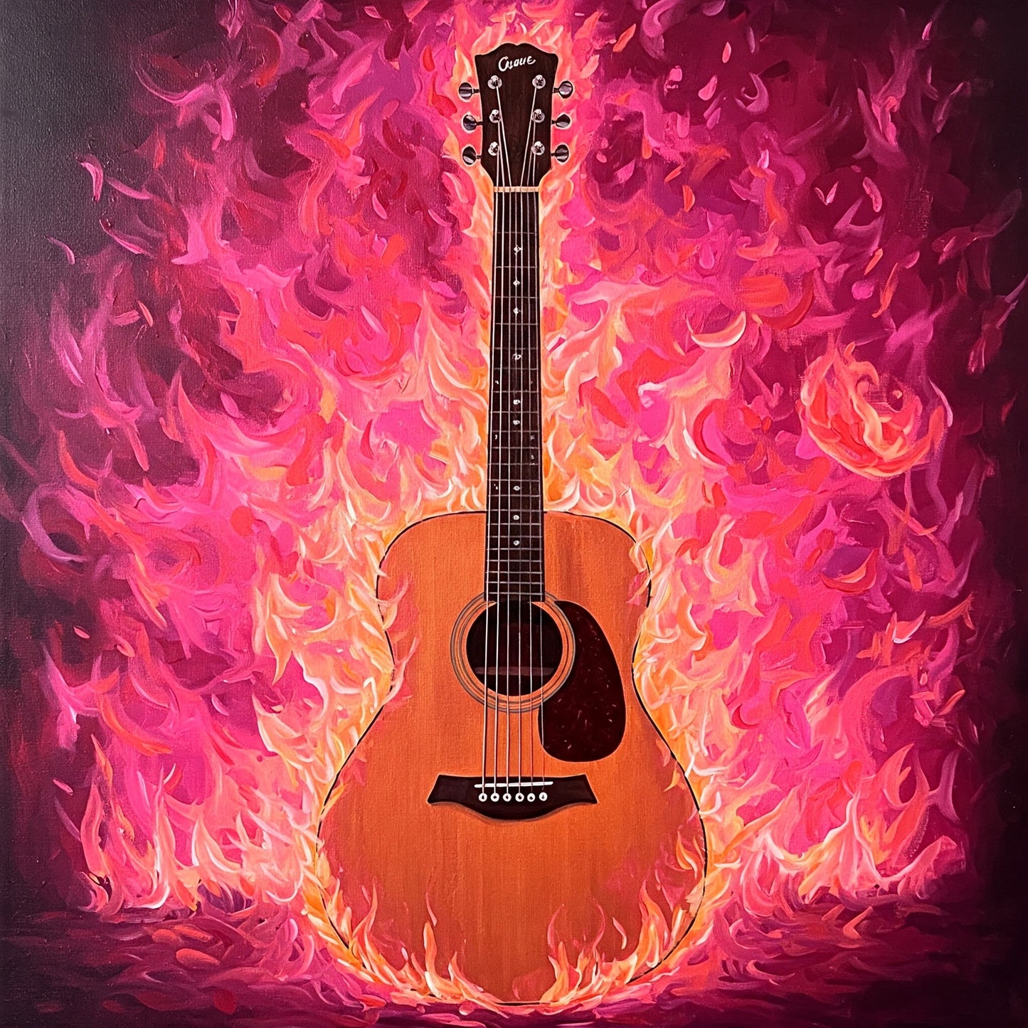 Flaming Guitar Collection of 98