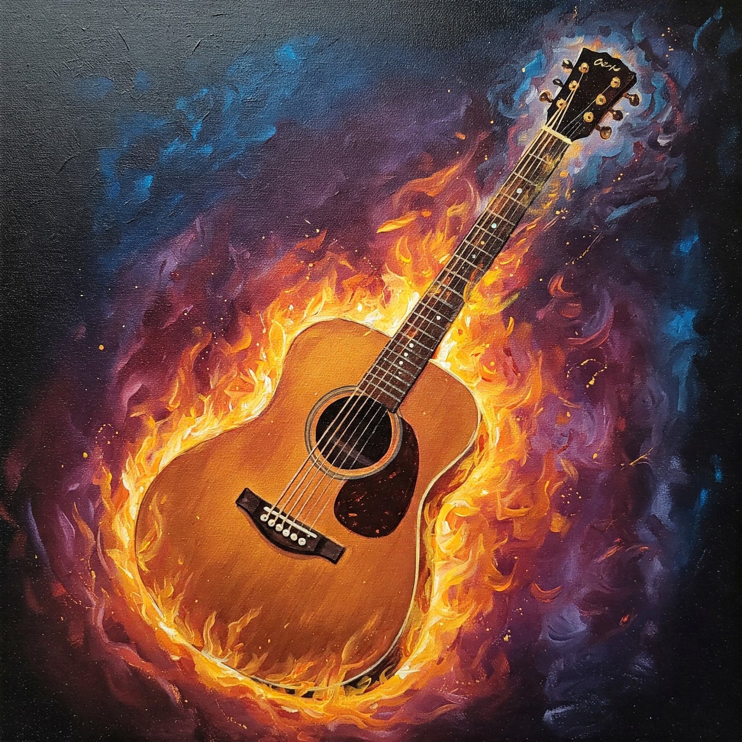 Flaming Guitar Collection of 98