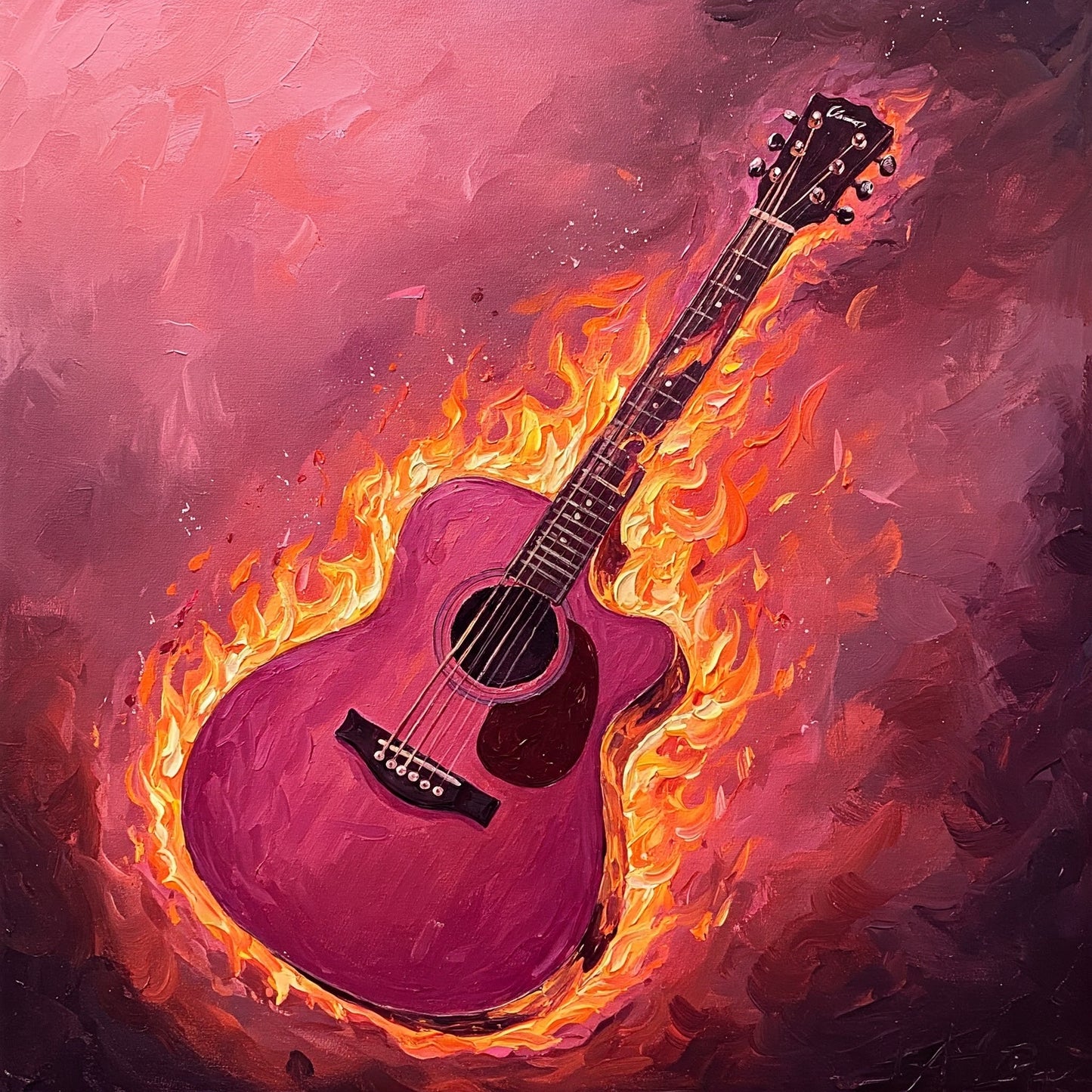 Flaming Guitar Collection of 98