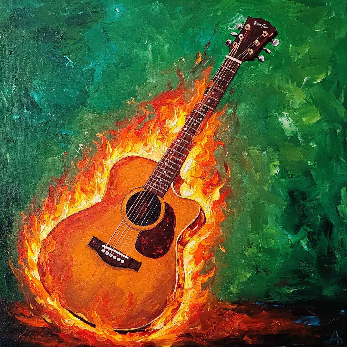 Flaming Guitar Collection of 98