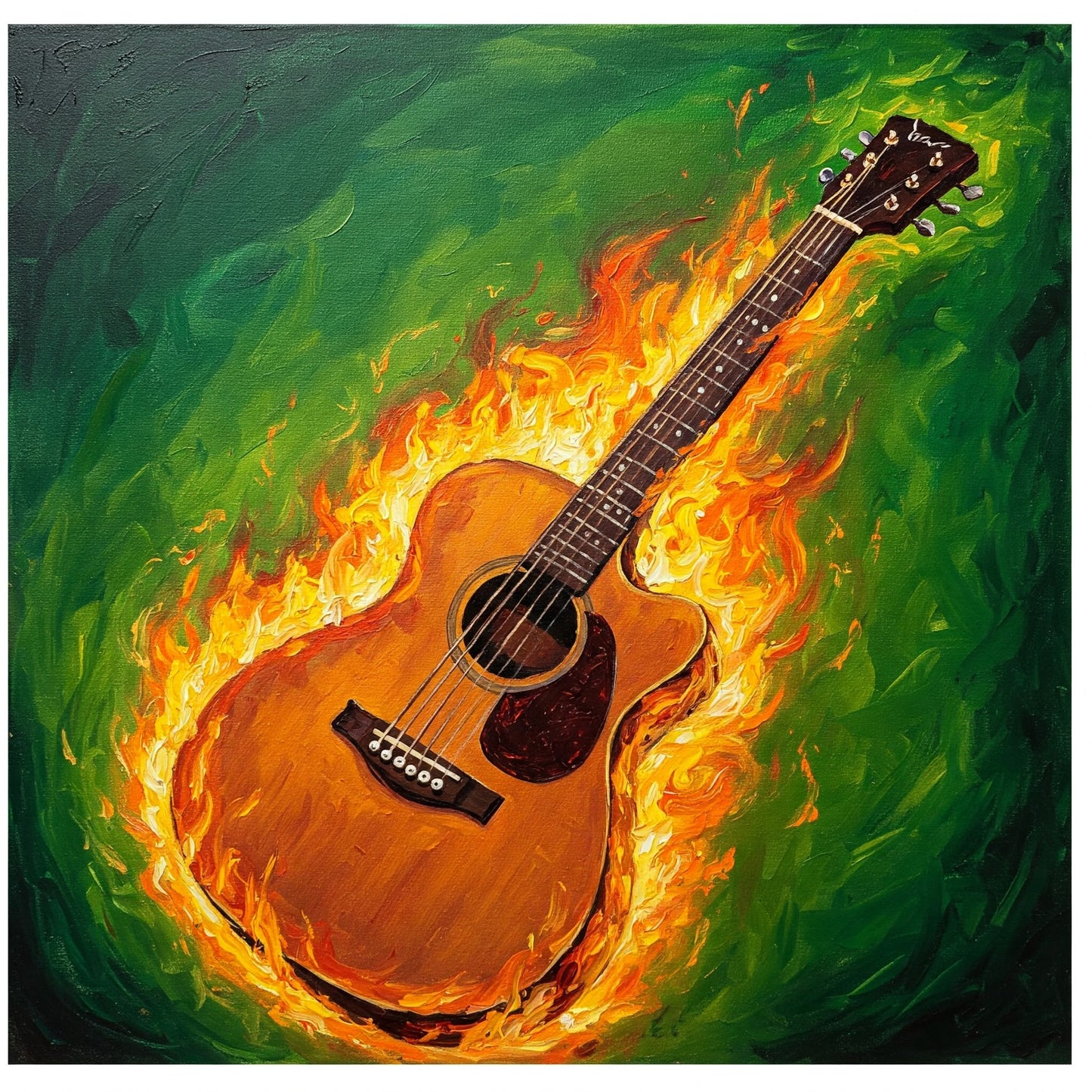 Flaming Guitar Collection of 98