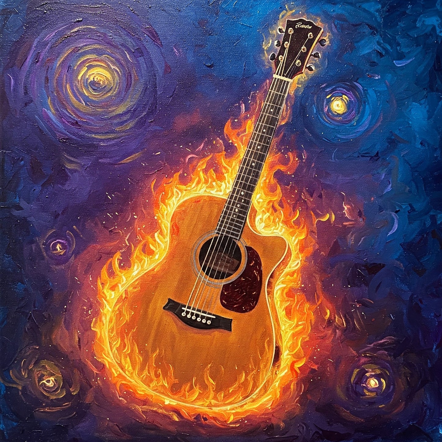 Flaming Guitar Collection of 98