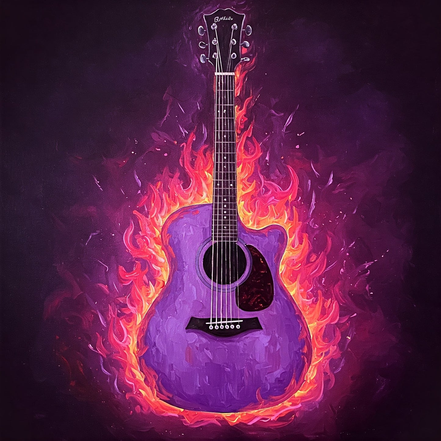 Flaming Guitar Collection of 98