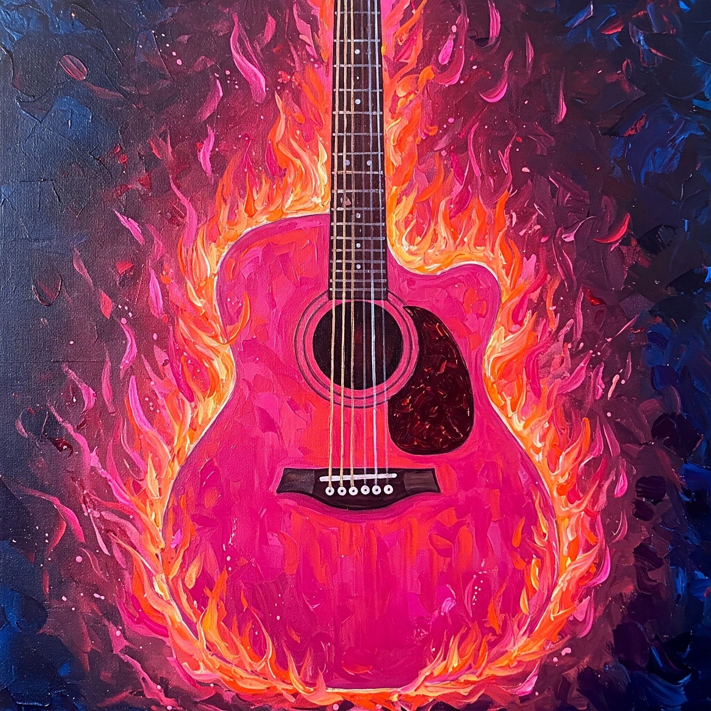 Flaming Guitar Collection of 98