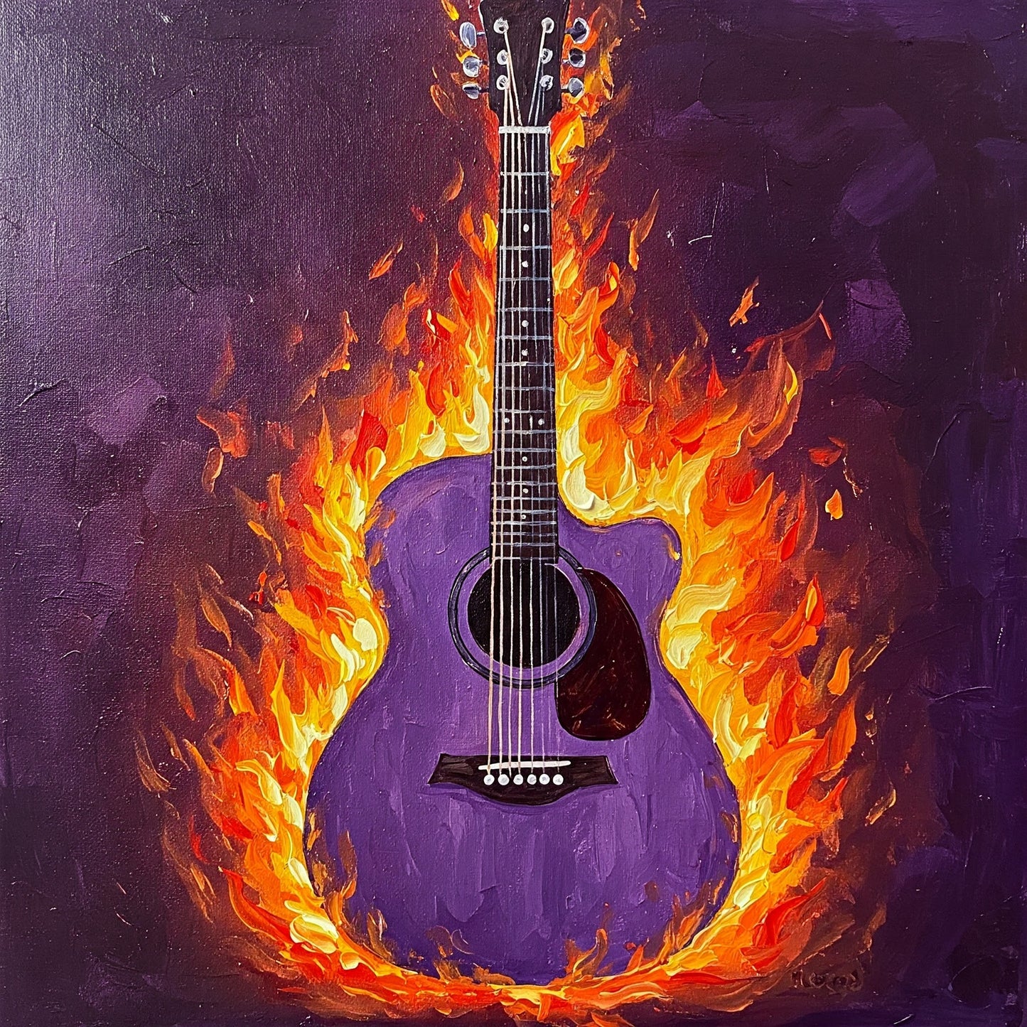 Flaming Guitar Collection of 98