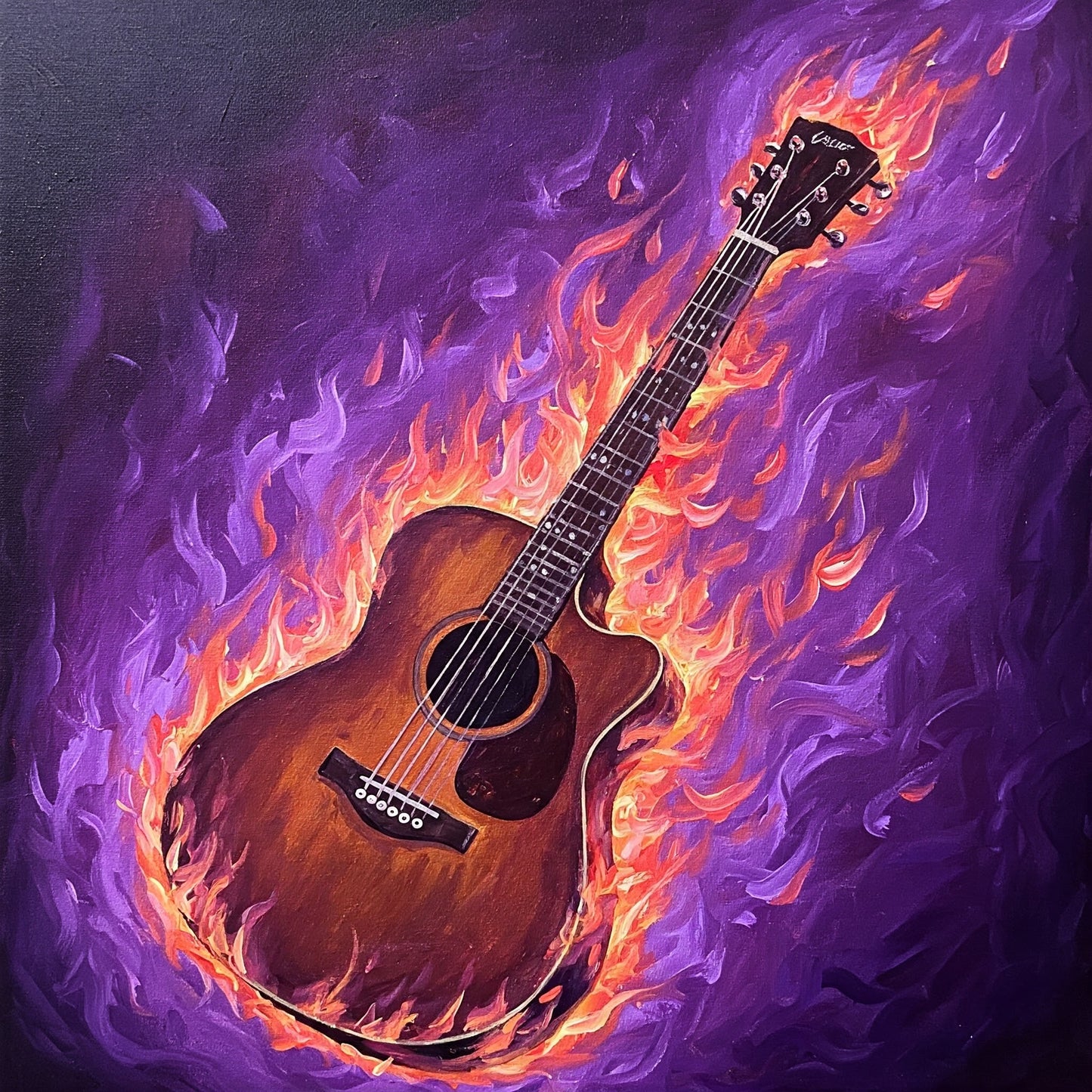 Flaming Guitar Collection of 98