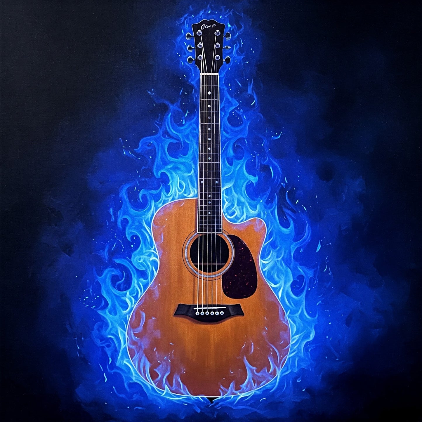 Flaming Guitar Collection of 98