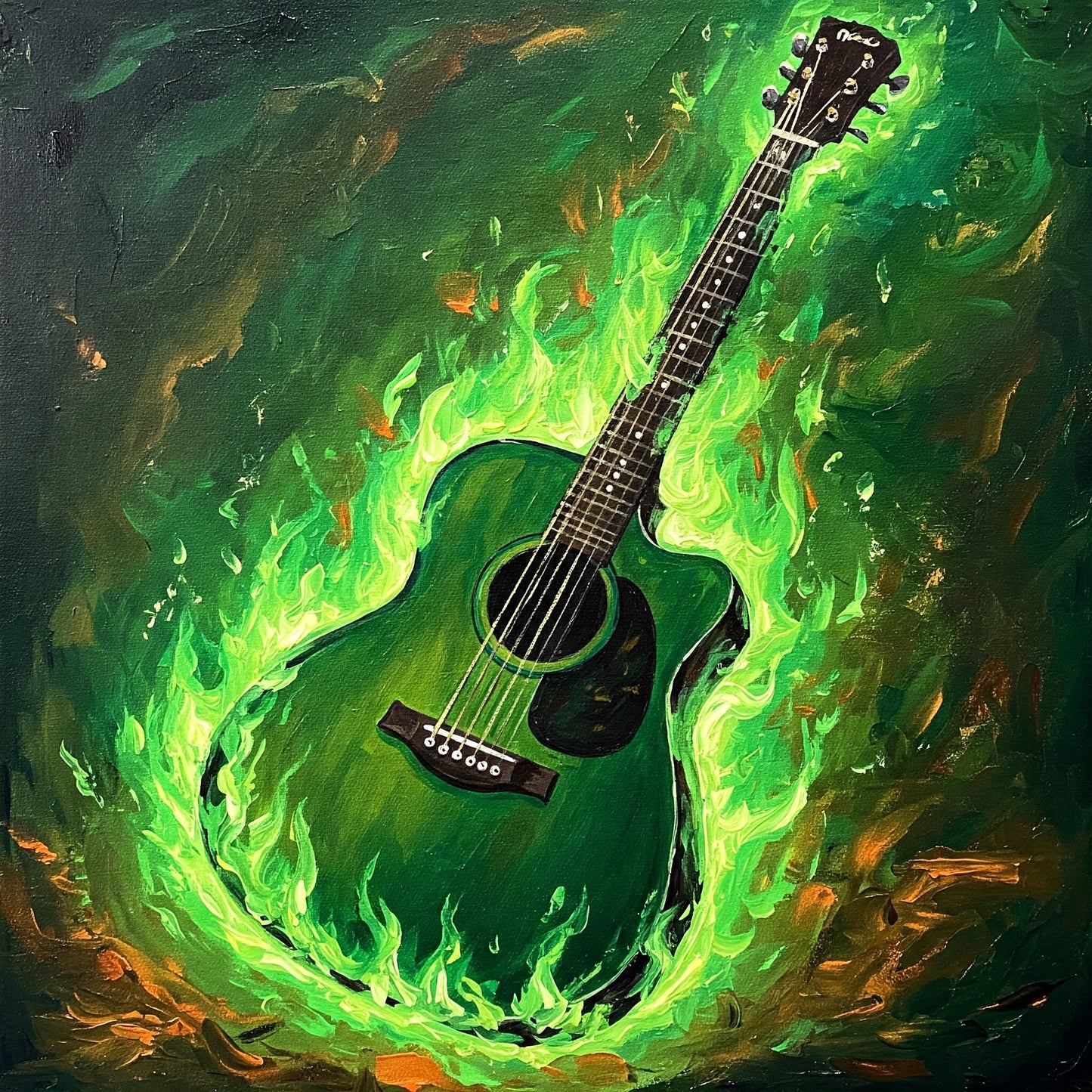 Flaming Guitar Collection of 98