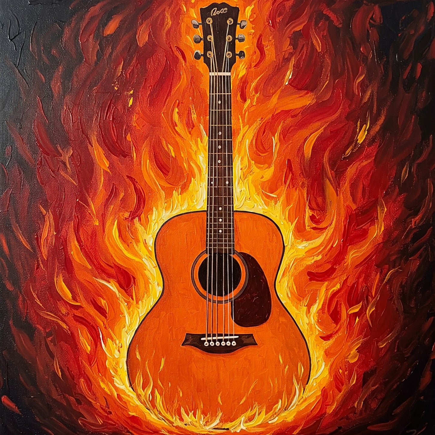 Flaming Guitar Collection of 98