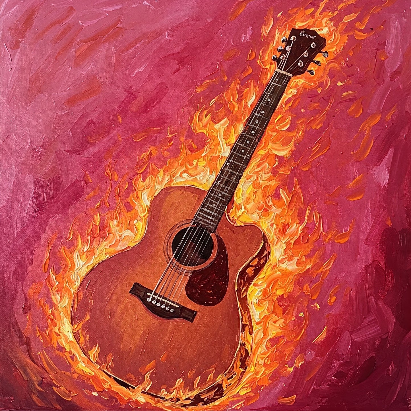 Flaming Guitar Collection of 98