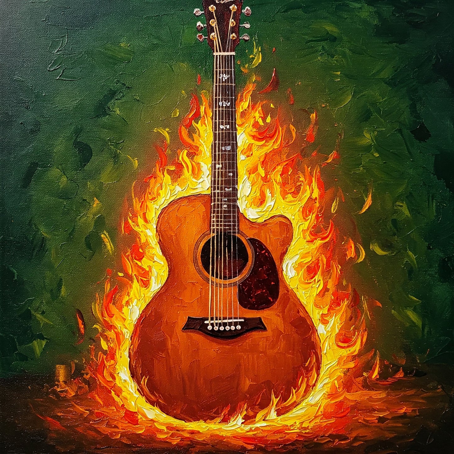Flaming Guitar Collection of 98