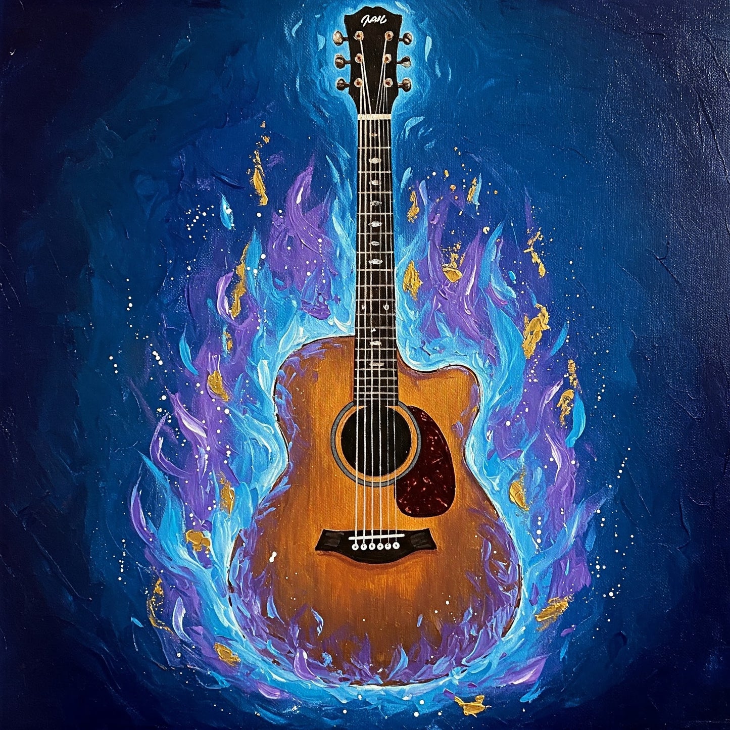 Flaming Guitar Collection of 98