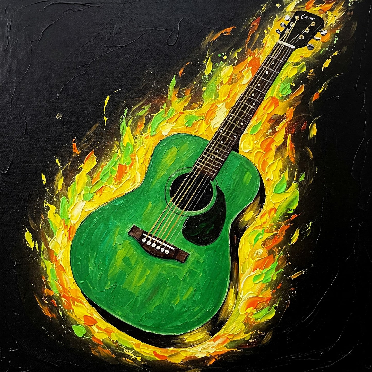 Flaming Guitar Collection of 98