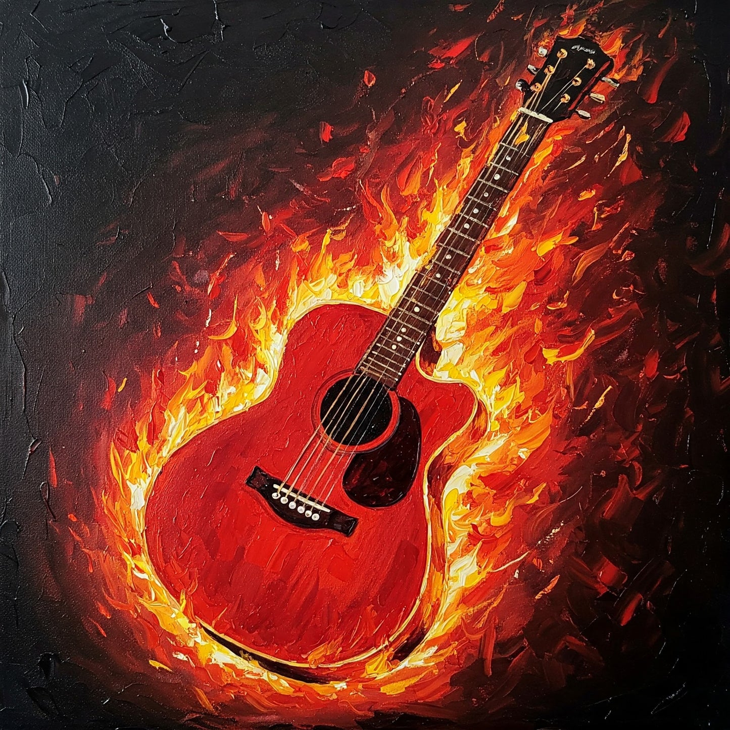 Flaming Guitar Collection of 98