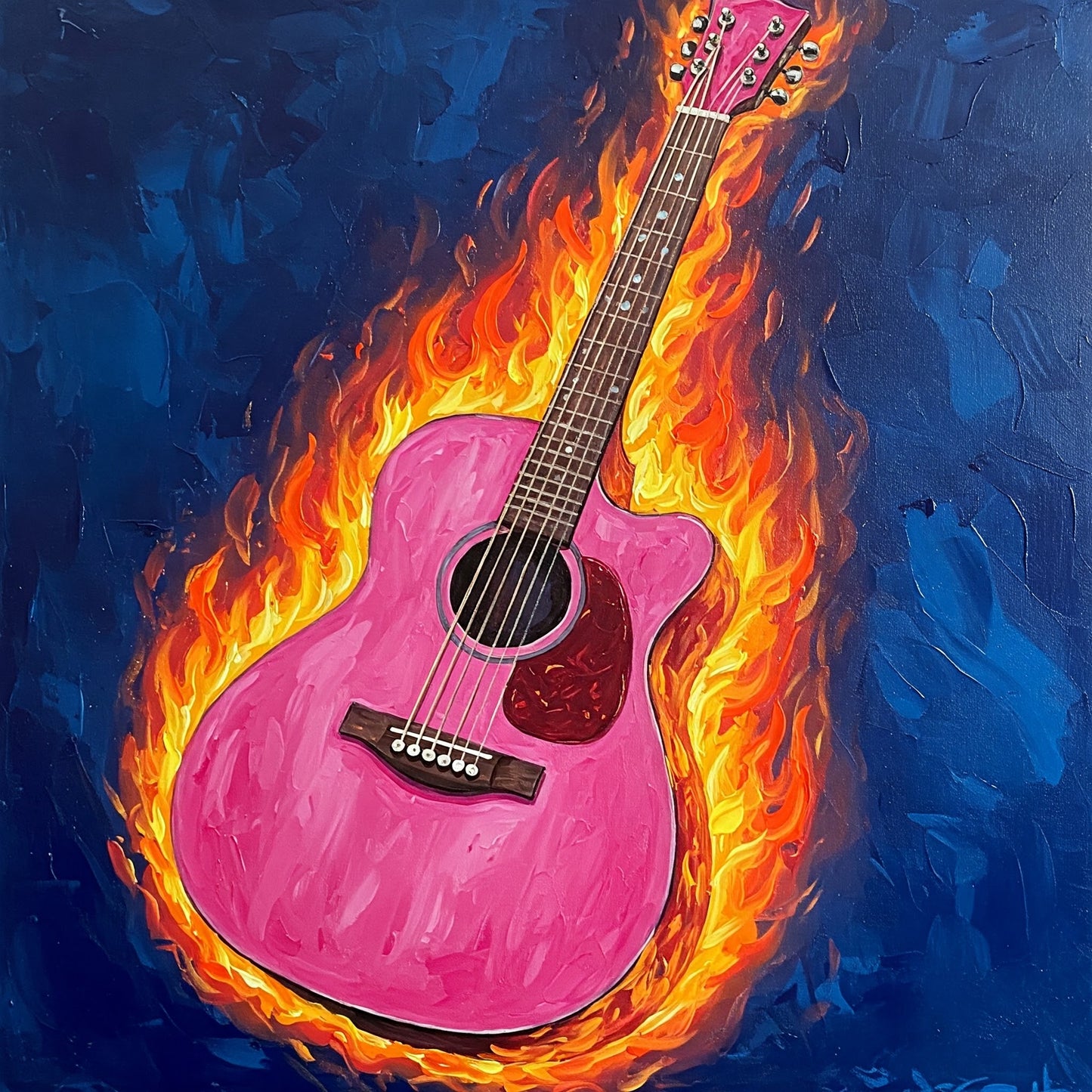 Flaming Guitar Collection of 98