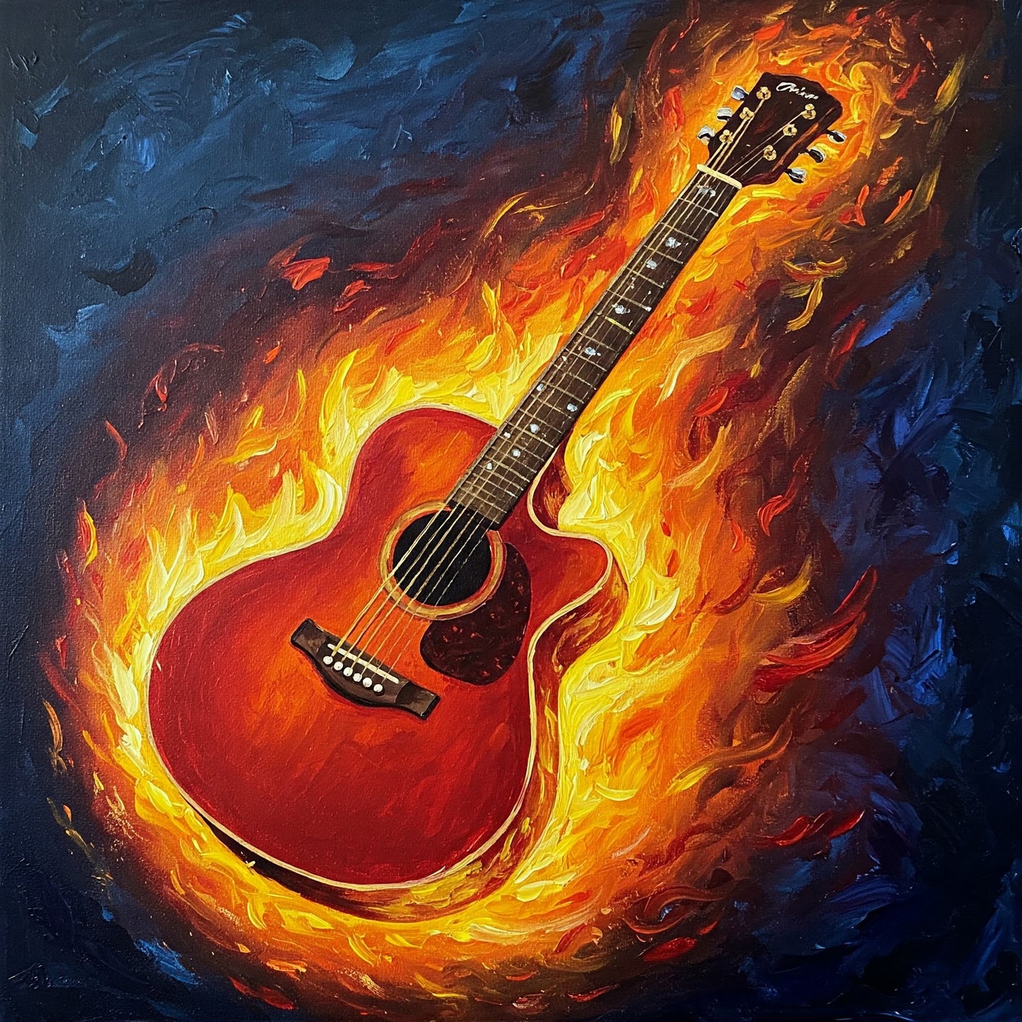 Flaming Guitar Collection of 98