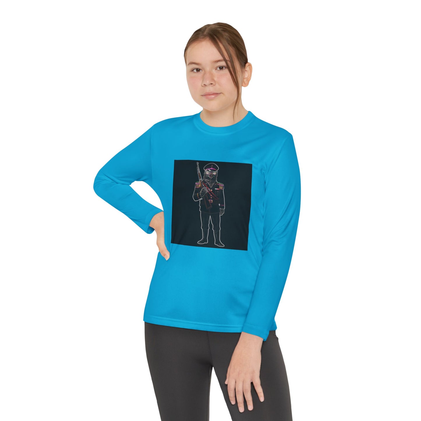 Agent Quacks Series Youth Long Sleeve Competitor Tee - General Talon Design